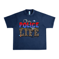 Navy police life Urban Heavy Tee - AdoDesignShop