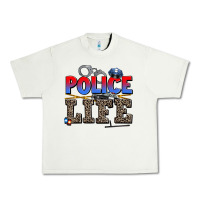 Pistachio police life Urban Heavy Tee - AdoDesignShop
