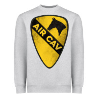 Heather Grey 1st cavalry division air cav Heavyweight Sweatshirt - Jasminsmagicworld