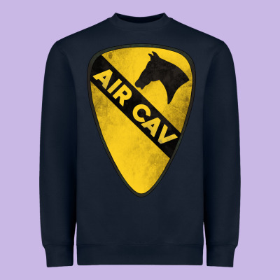 1st Cavalry Division Air Cav Heavyweight Sweatshirt Designed By Jasminsmagicworld