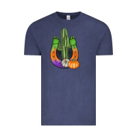 Vintage Denim horseshoe halloween cactus Vintage Tee - AdoDesignShop