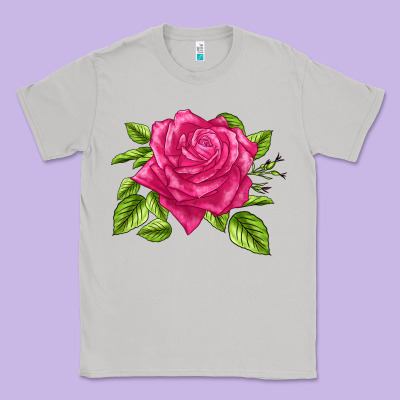 Perfume Delight Rose Classic Tee Designed By Lillyallendesigns