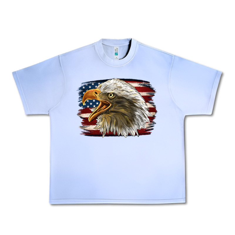 American Flag Eagle Urban Heavy Tee by LillyAllenDesigns | Teevron