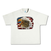 Pistachio American Flag Eagle Urban Heavy Tee - LillyAllenDesigns