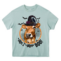 Arona Halloween Cow Moo I Mean Boo Heavy Core Tee - texasbilliewilder