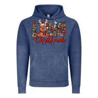 Vintage Denim love christmas reindeer Vintage Hoodie - Jasminsmagicworld