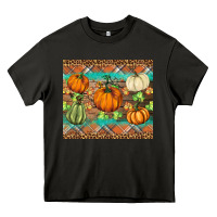 Asphalt fall pumpkin Heavy Core Tee - BarkalooDesign