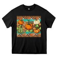 Black fall pumpkin Heavy Core Tee - BarkalooDesign