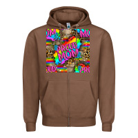 Chestnut Pride LGBTQ+ Proud Mom With Leoapard Patterns Zipper Hoodie - BundleAndBundleShop