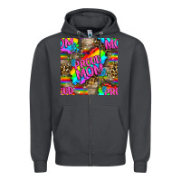 Smoke Pride LGBTQ+ Proud Mom With Leoapard Patterns Zipper Hoodie - BundleAndBundleShop