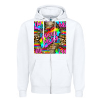 White Pride LGBTQ+ Proud Mom With Leoapard Patterns Zipper Hoodie - BundleAndBundleShop