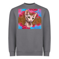 Storm Western Sphynx Cat Heavyweight Sweatshirt - LillyAllenDesigns