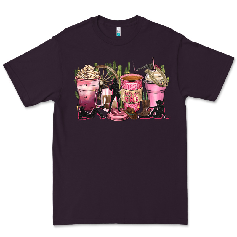 Let's Go Girls Coffee Cups Premium Tee by Zillion Design Studio | Teevron