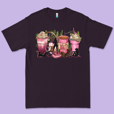 Let's Go Girls Coffee Cups Premium Tee Designed By Zillion Design Studio