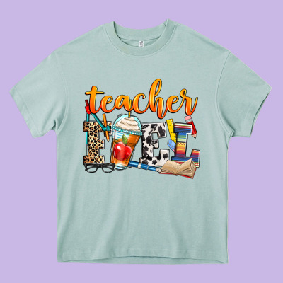 Teacher Fuel Heavy Core Tee Designed By Zillion Design Studio