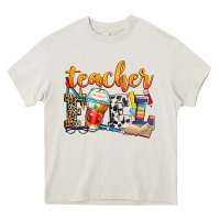 Cream teacher fuel Heavy Core Tee - Zillion Design Studio