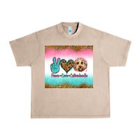 French Oak peace love labradoodle Urban Heavy Tee - Jasminsmagicworld