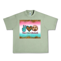 Oil Green peace love labradoodle Urban Heavy Tee - Jasminsmagicworld
