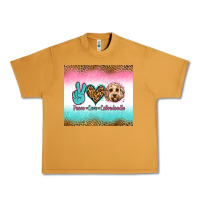 Peanut Butter peace love labradoodle Urban Heavy Tee - Jasminsmagicworld
