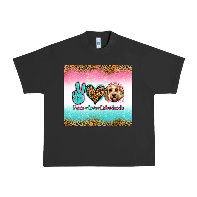 Peace Love Labradoodle Urban Heavy Tee by Jasminsmagicworld | Teevron