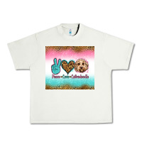 Pistachio peace love labradoodle Urban Heavy Tee - Jasminsmagicworld