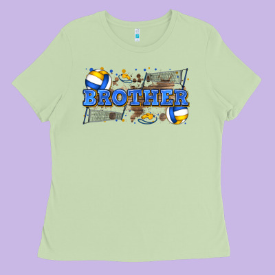 Brother Volleyball Ladies Tee Designed By Zillion Design Studio