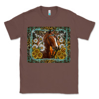 Chestnut Western Horse Mouse Pad Classic Tee - CowhideDigitalArt