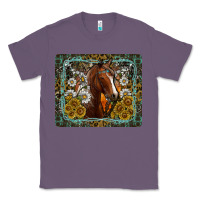Lavender Western Horse Mouse Pad Classic Tee - CowhideDigitalArt