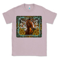 Lilac Western Horse Mouse Pad Classic Tee - CowhideDigitalArt