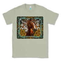 Matcha Western Horse Mouse Pad Classic Tee - CowhideDigitalArt