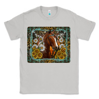 Moon Dust Western Horse Mouse Pad Classic Tee - CowhideDigitalArt