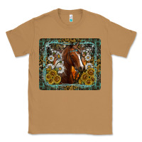 Toasted Coconut Western Horse Mouse Pad Classic Tee - CowhideDigitalArt