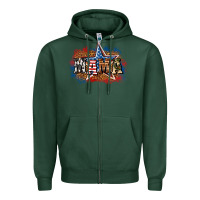 Sports Green Patriotic Mama Zipper Hoodie - BundleAndBundleShop