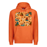 Carrot Fall Pumpkins Autumn Coffee Premium Hoodie - texasbilliewilder