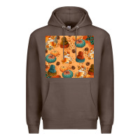 Coffee Fall Pumpkins Autumn Coffee Premium Hoodie - texasbilliewilder