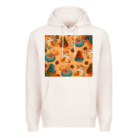 Pale Pink Fall Pumpkins Autumn Coffee Premium Hoodie - texasbilliewilder