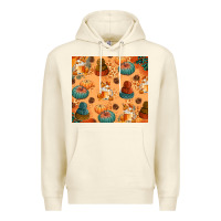 Sandshell Fall Pumpkins Autumn Coffee Premium Hoodie - texasbilliewilder