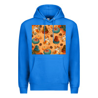 True Royal Fall Pumpkins Autumn Coffee Premium Hoodie - texasbilliewilder