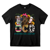 Black ocd obsessive cow disorder Heavy Core Tee - Zillion Design Studio