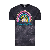 Cloud Black easter egg bunny rainbow Vintage Tee - AdoDesignShop