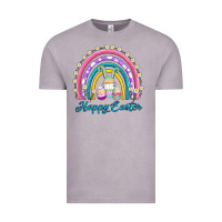 Vintage Zinc easter egg bunny rainbow Vintage Tee - AdoDesignShop