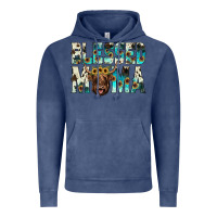 Vintage Denim blessed mama Vintage Hoodie - JahusDesignShop