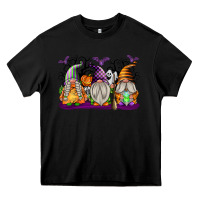 Black Halloween Gnomes Heavy Core Tee - texasbilliewilder