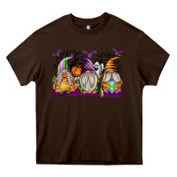 Chocolate Brown Halloween Gnomes Heavy Core Tee - texasbilliewilder