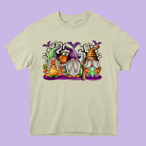 Halloween Gnomes Heavy Core Tee Designed By Texasbilliewilder