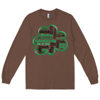 Chestnut st patricks day shamrock typography Long Sleeve Tee - MaliasSmallBusiness