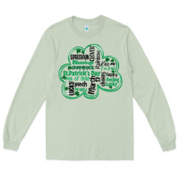 Matcha st patricks day shamrock typography Long Sleeve Tee - MaliasSmallBusiness