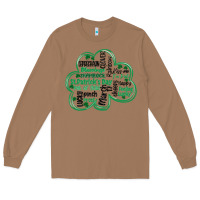 Toasted Coconut st patricks day shamrock typography Long Sleeve Tee - MaliasSmallBusiness