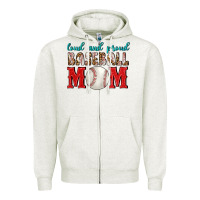 Loud And Proud Baseball Mom Zipper Hoodie | Teevron
