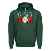 Sports Green Loud And Proud Baseball Mom Zipper Hoodie - BundleAndBundleShop